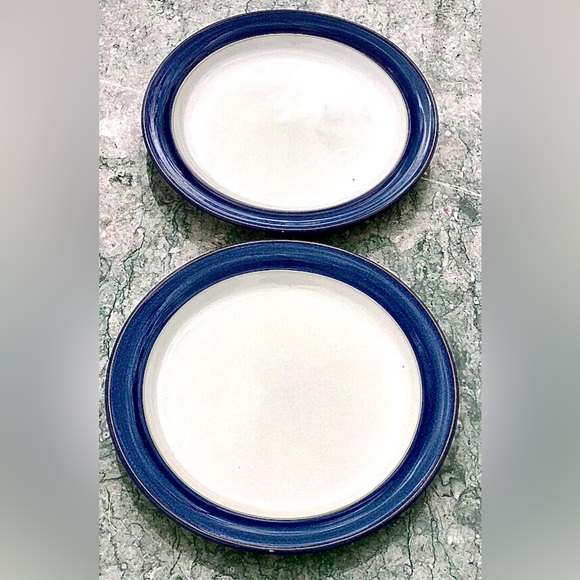 Vintage Discontinued (set of 2) DENBY Langley ENGLAND BOSTON Bread Plates - Picture 8 of 9